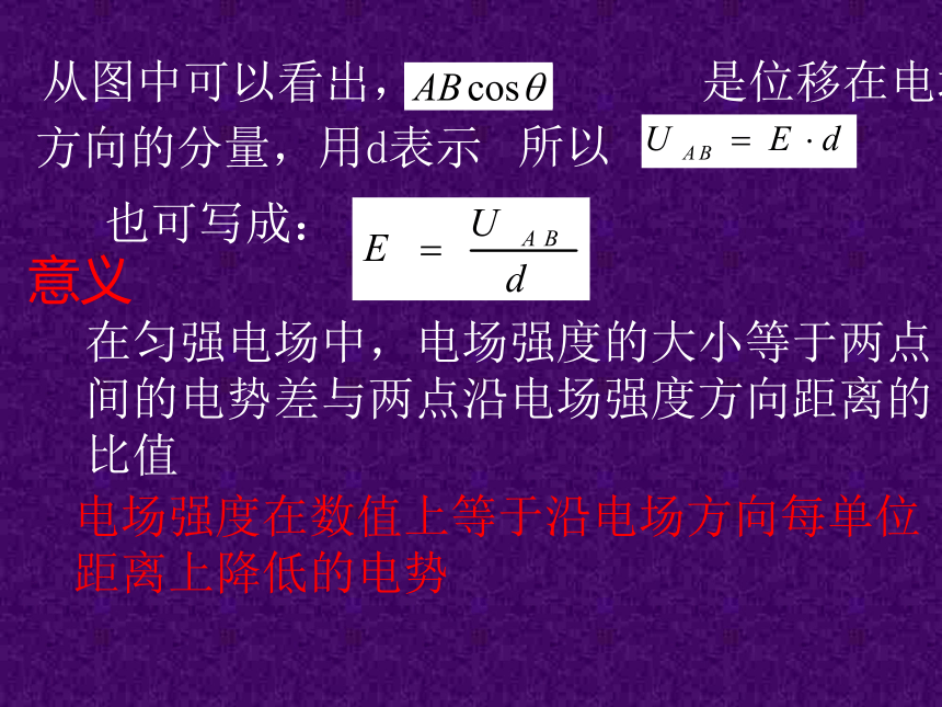 1.6第六节 电势差与电场强度的关系(1)(共15张PPT)