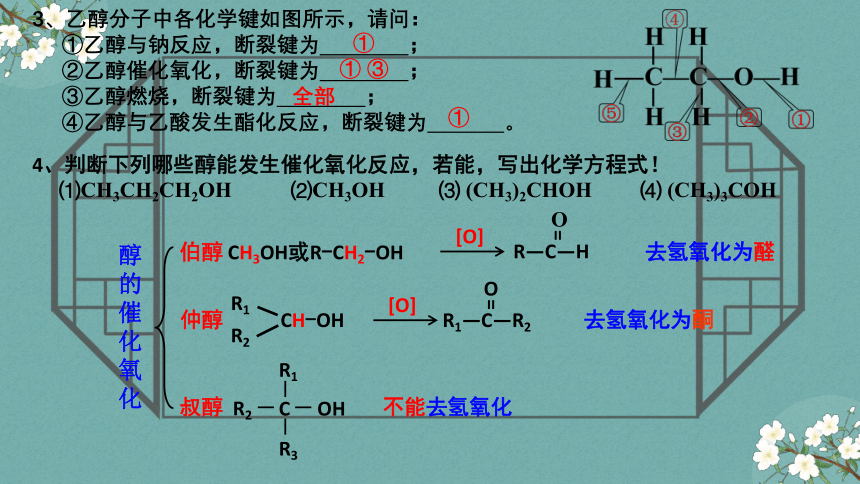 4.1.1醇的结构和性质（含课件）（教学课件）(共28张PPT)——2022-2023学年高二化学苏教版（2019）选择性必修3