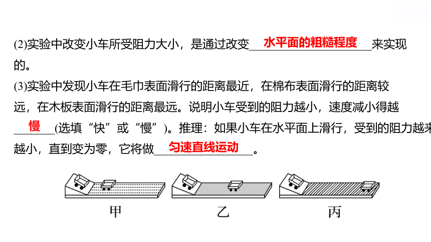 2022 物理 八年级下册专项培优练五 运动和力有关的实验 习题课件(共18张PPT)