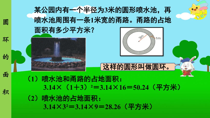 冀教版数学六年级上册 第4单元 圆的周长和面积-第6课时 圆环的面积 课件（12张ppt)