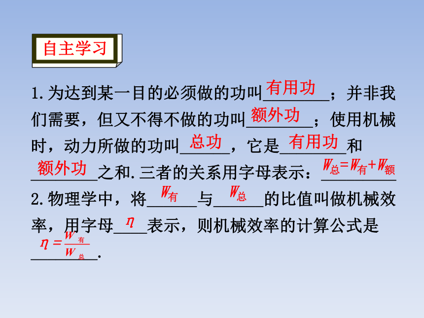 人教版物理八年级下册12.3机械效率共35张ppt