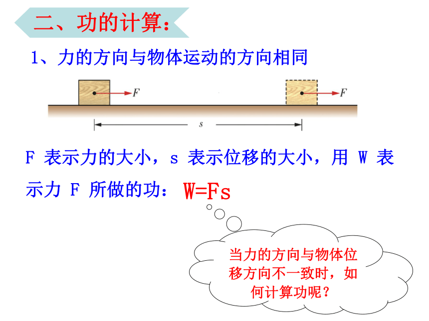 4.1 功 课件 -2022-2023学年高一下学期物理粤教版（2019）必修第二册(共42张PPT)