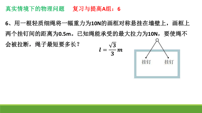 人教版（2019）必修第一册 3.5 共点力的平衡 课件(共31张PPT)