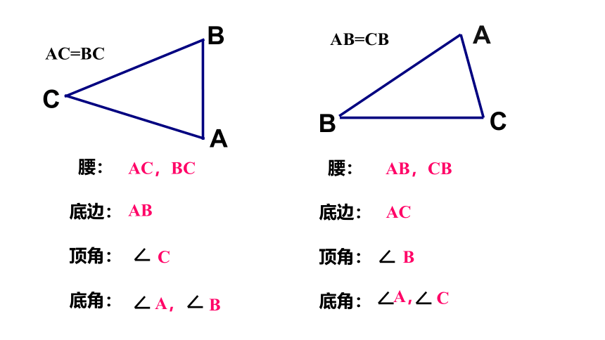 湘教版数学八年级上册同步课件：2.3.1 等腰(边)三角形的性质(共22张PPT)