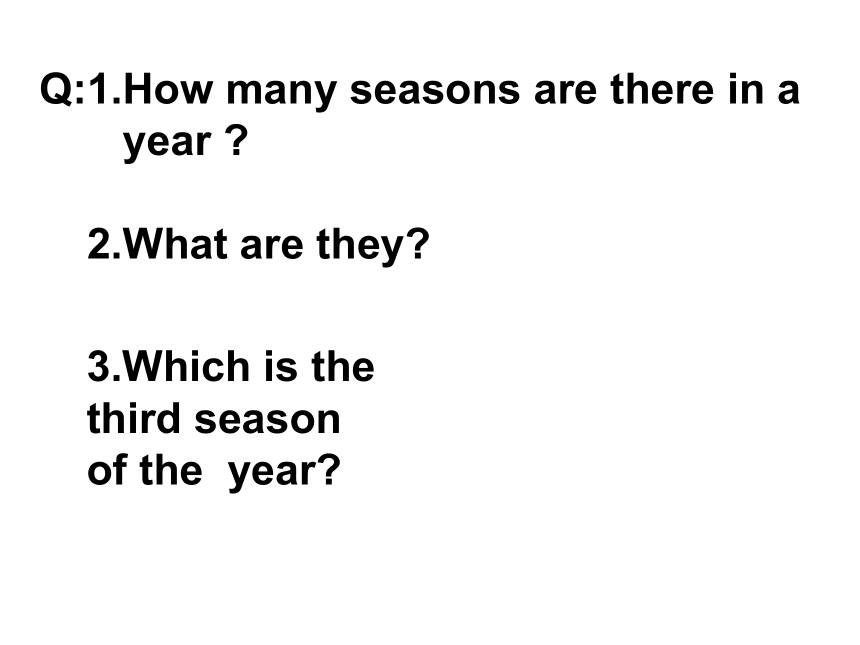 Unit6 There are four seasons in a year.（Lesson36) 课件(共17张PPT)
