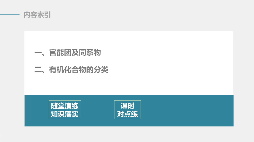 高中化学苏教版（2021）选择性必修3 专题2 第二单元 第1课时　有机化合物的分类（75张PPT）