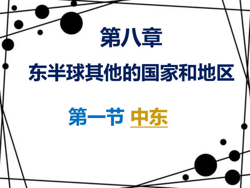 2020-2021学年人教版（新课程标准）初中地理七年级下册第八章第一节中东 课件(共30张PPT)