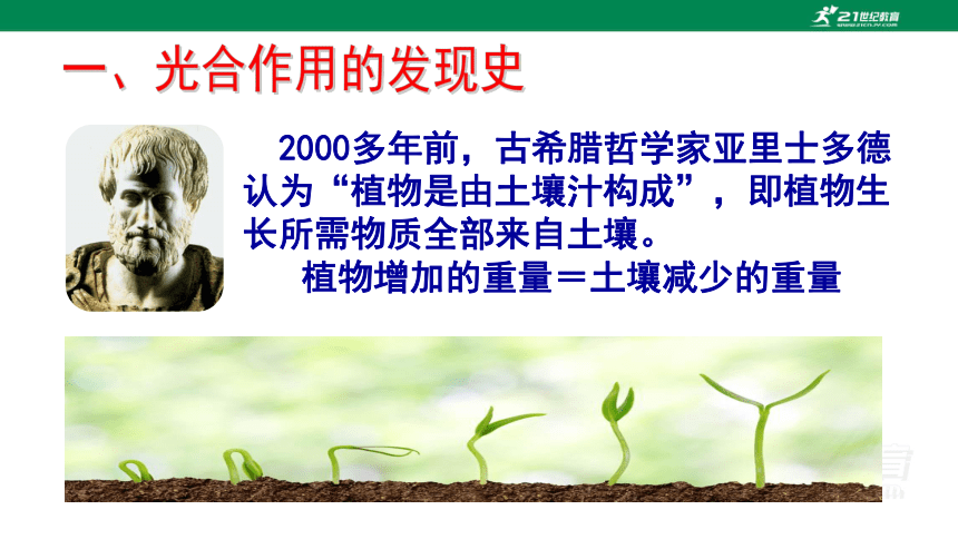 人教版七年级生物上册3.5.1 光合作用吸收二氧化碳释放氧气同步课件(共16张PPT)