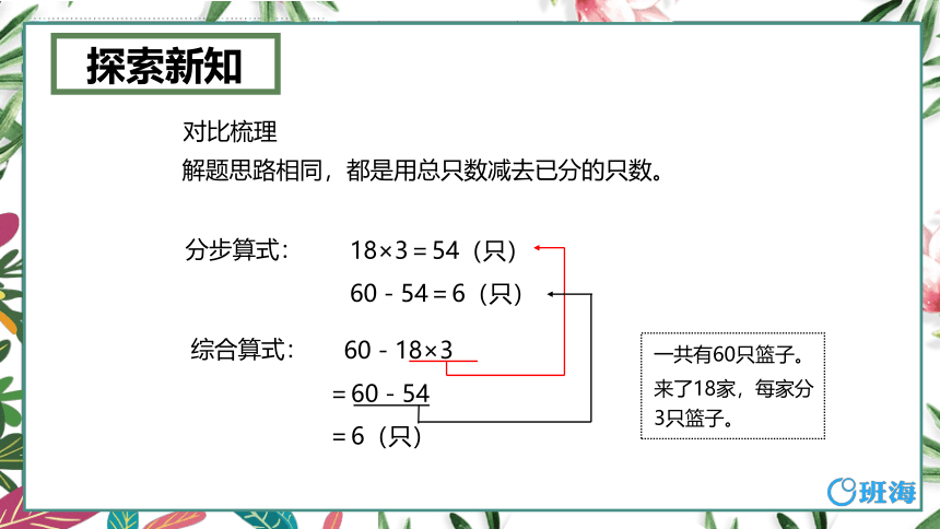 青岛版（2015）三上-第六单元 2.乘法与加(减）法的混合运算【优质课件】