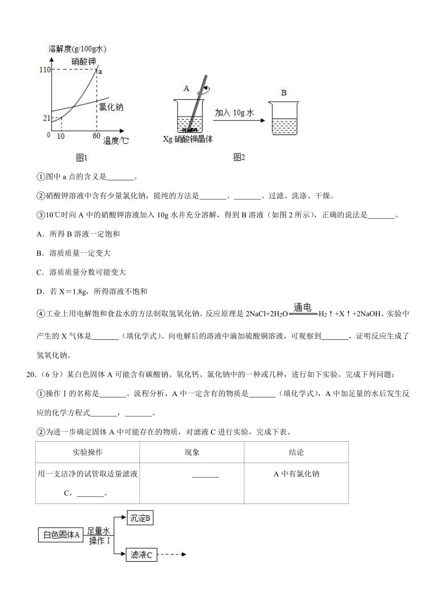 2021年上海市金山区中考化学二模试卷（Word+解析答案）