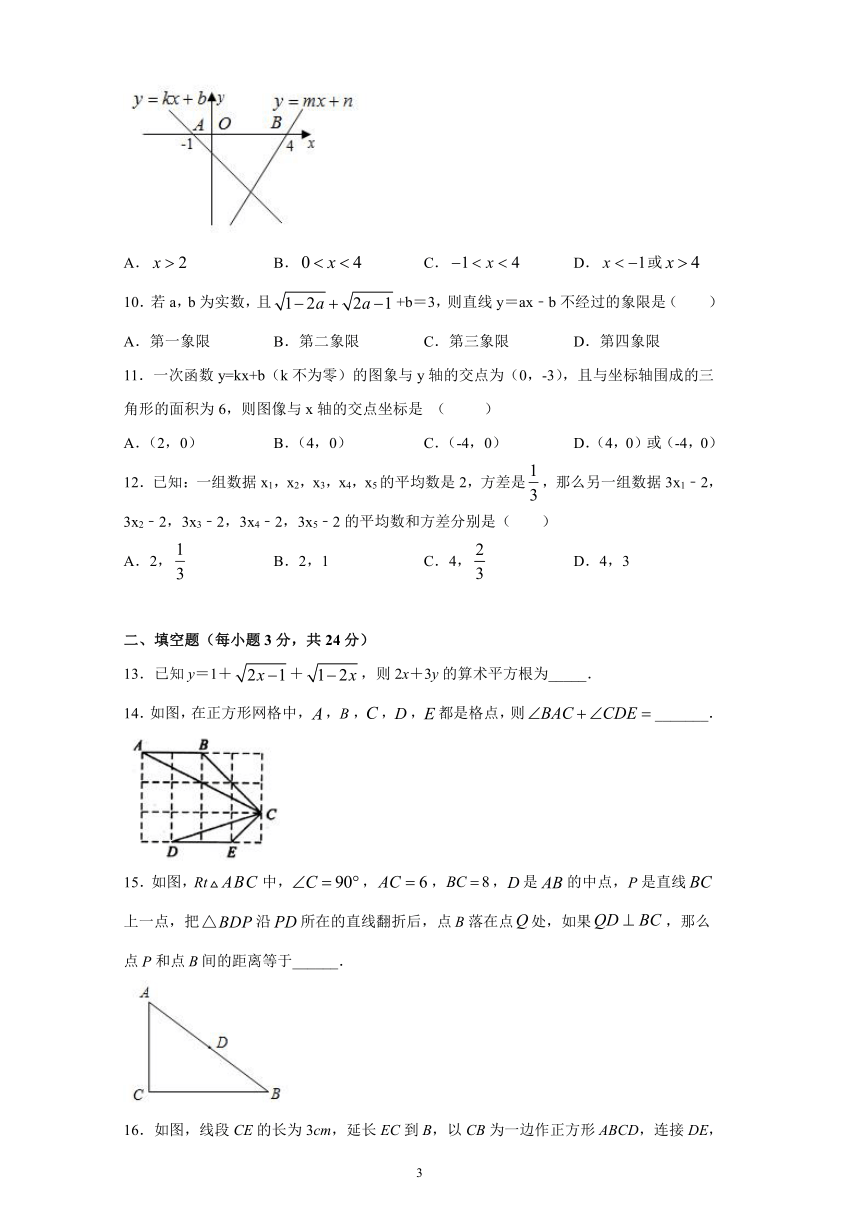 _河北省石家庄市平山镇中学2020-2021学年下学期八年级数学期末 模拟 测试卷（word版含答案）