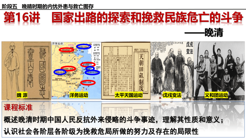 第16讲 国家出路的探索和挽救民族危亡的斗争-高考历史一轮复习课件（中外历史纲要上）