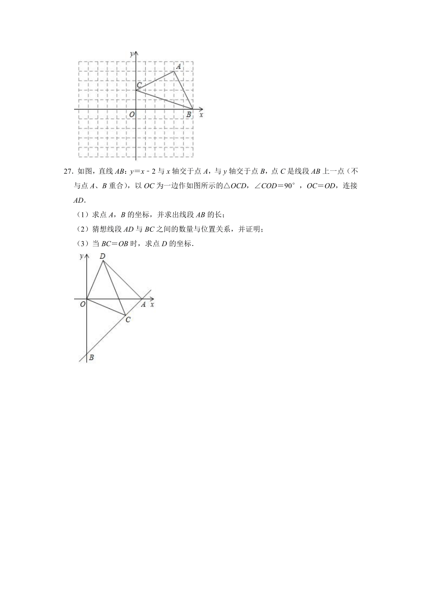 山东省烟台市芝罘区奇山中学2022-2023学年七年级数学上册期末模拟测试题(含解析)