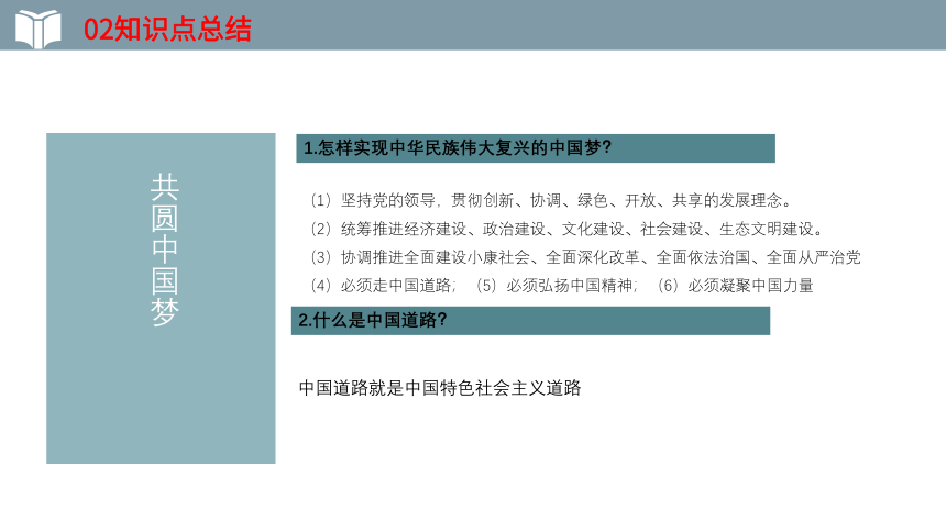 2022年中考一轮复习道德与法治九年级上册第八课 中国人 中国梦  教学课件（30张PPT）