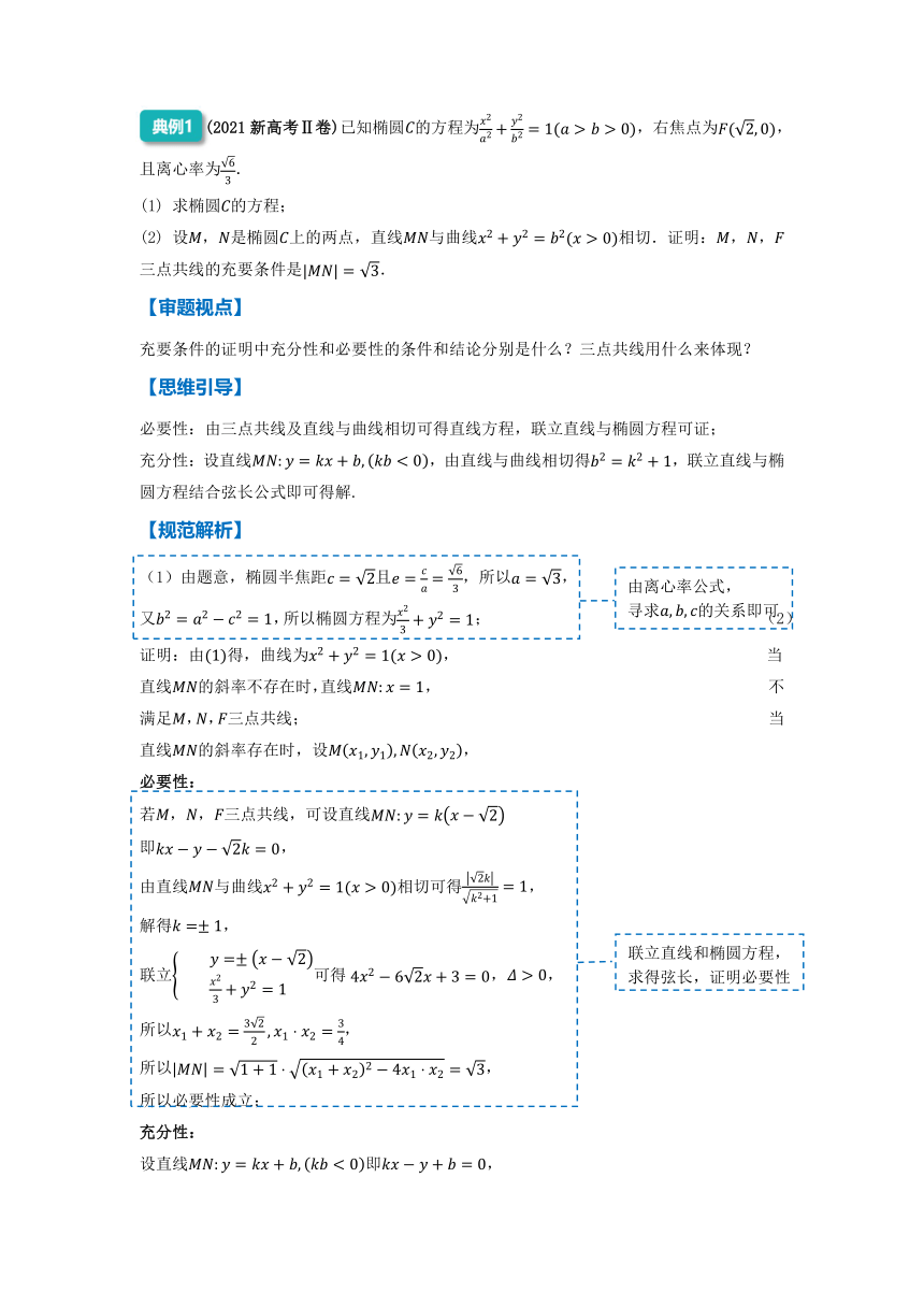 2022年高三数学二轮专题复习：圆锥曲线的弦长问题 讲义（Word版含解析）