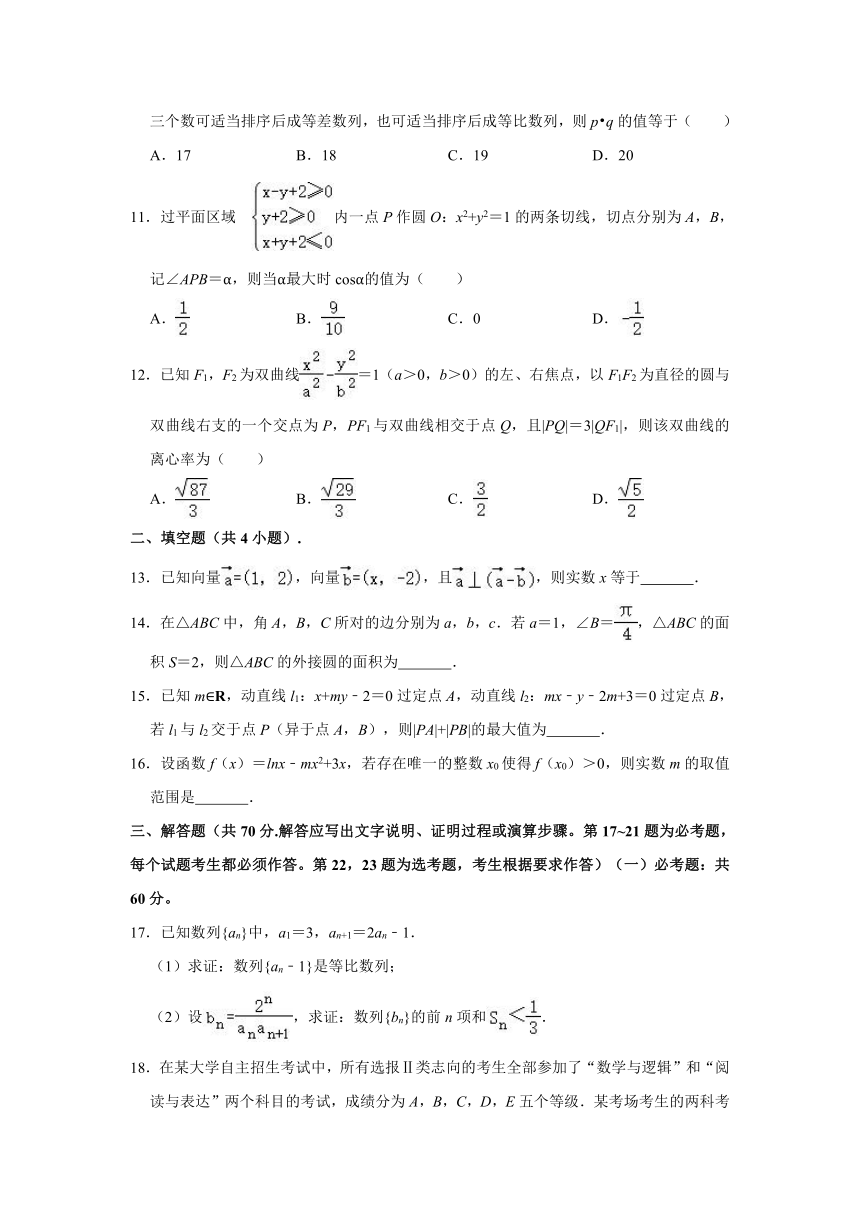 2021年江西省六校高考数学联考试卷（文科）（3月份）（Word含解析版）