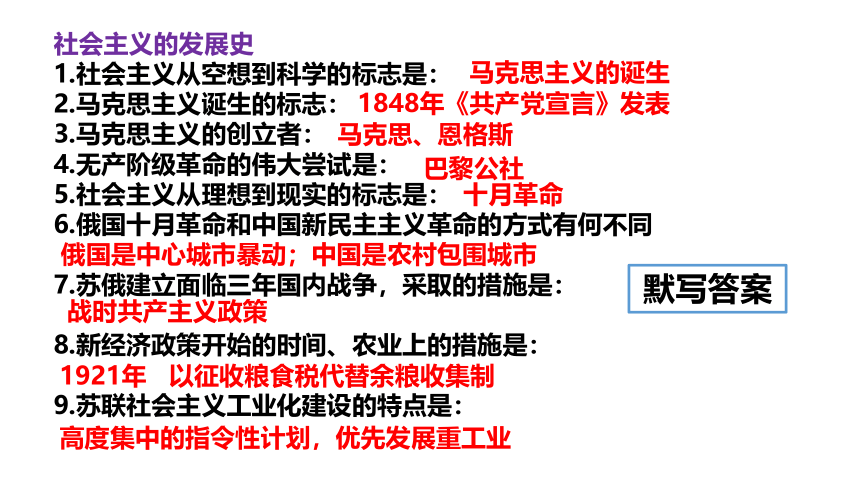 2023年中考历史二轮专题复习核心考点精讲——国际共运与民族解放运动【课件】(36页PPT)