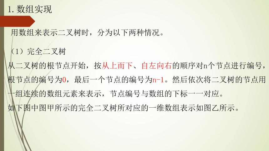 4.2 二叉树的基本操作 课件-2021-2022学年浙教版（2019）高中信息技术选修1（24张PPT）