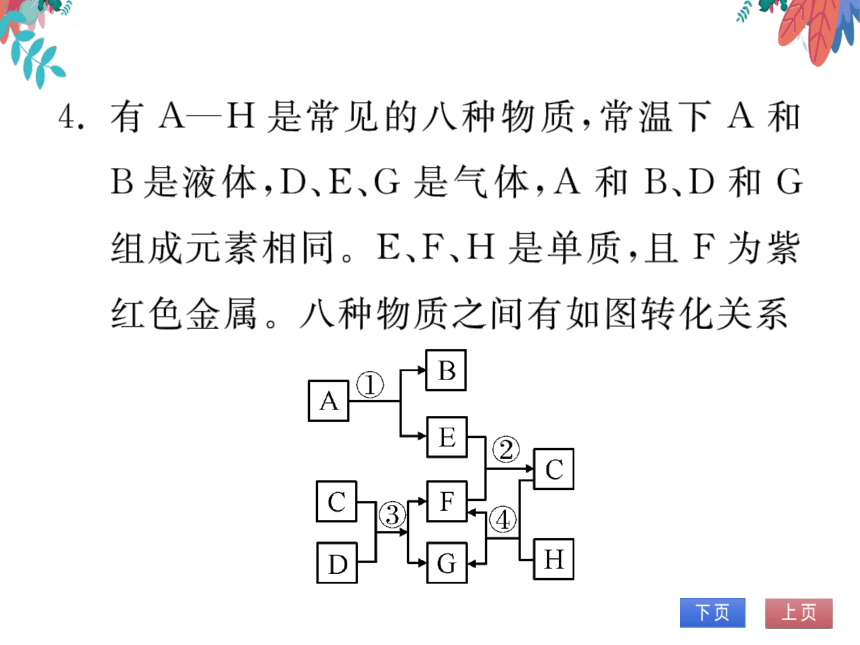 第6单元 碳和碳的氧化物 专题训练十五 碳及其化合物之间的相互转化 习题课件