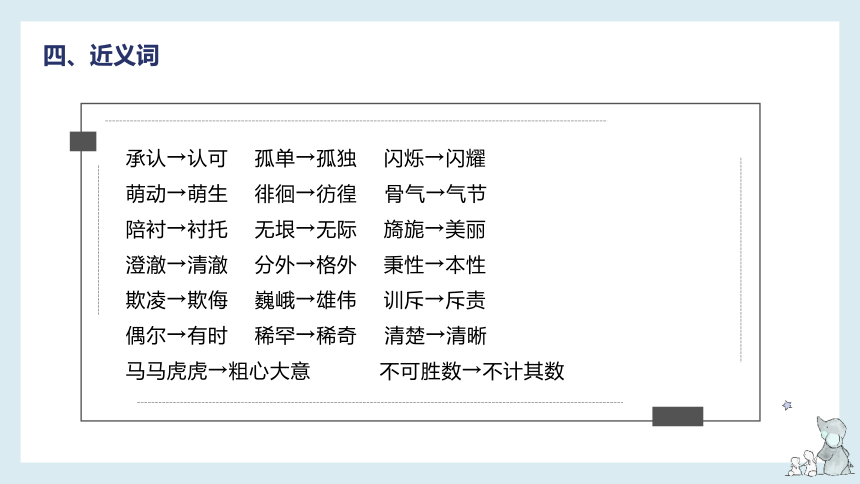 部编版五年级语文下册单元复习第一单元知识梳理（课件）