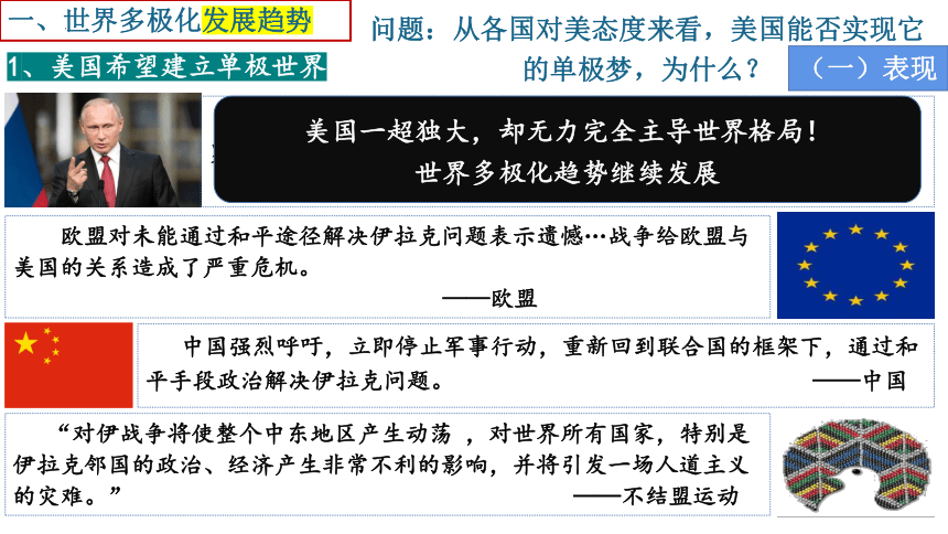 第22课 世界多极化与经济全球化 2022-2023学年高一历史同步综合精品课件（中外历史纲要下）(共17张PPT)