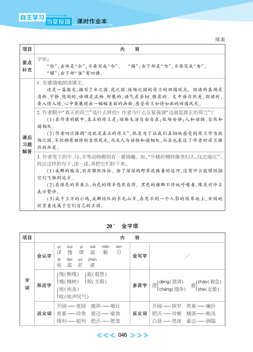 20 金字塔&语文园地七－部编版语文五下同步知识速览（pdf版）