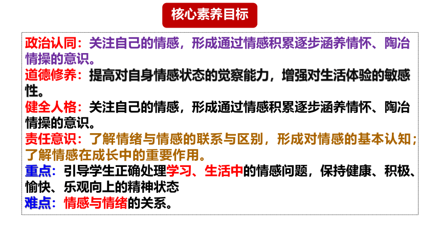 【核心素养目标】5.1我们的情感世界 课件（ 共29张PPT）