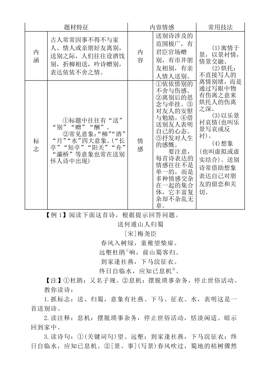 诗歌鉴赏2 学案（含答案） 2022届高考语文诗歌鉴赏一轮复习专项