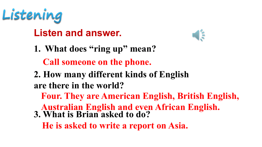 Lesson 39 Ring Up or Call课件（28张PPT)