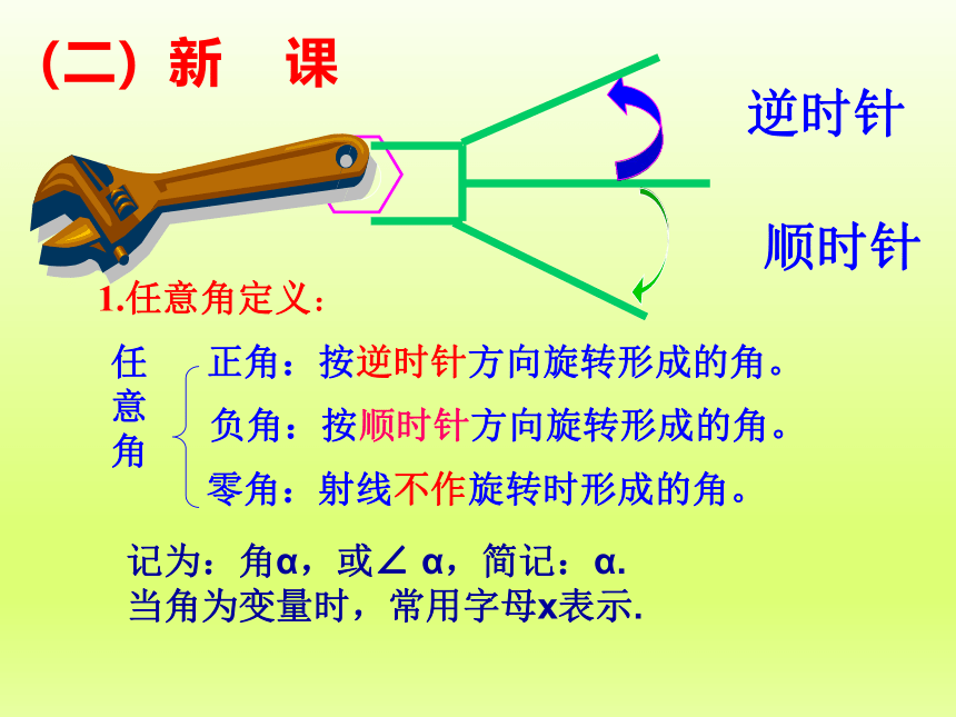 【语文版】中职数学基础模块上册：5.1《角的概念与推广》 （2）(共30张PPT)