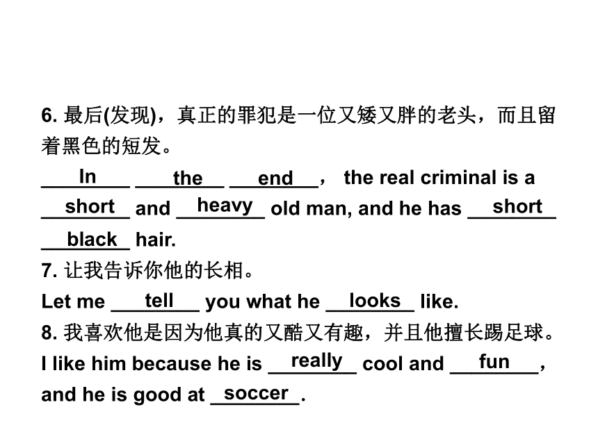 Unit 9 What does he look like？单元基础知识复习课件（共31张PPT）