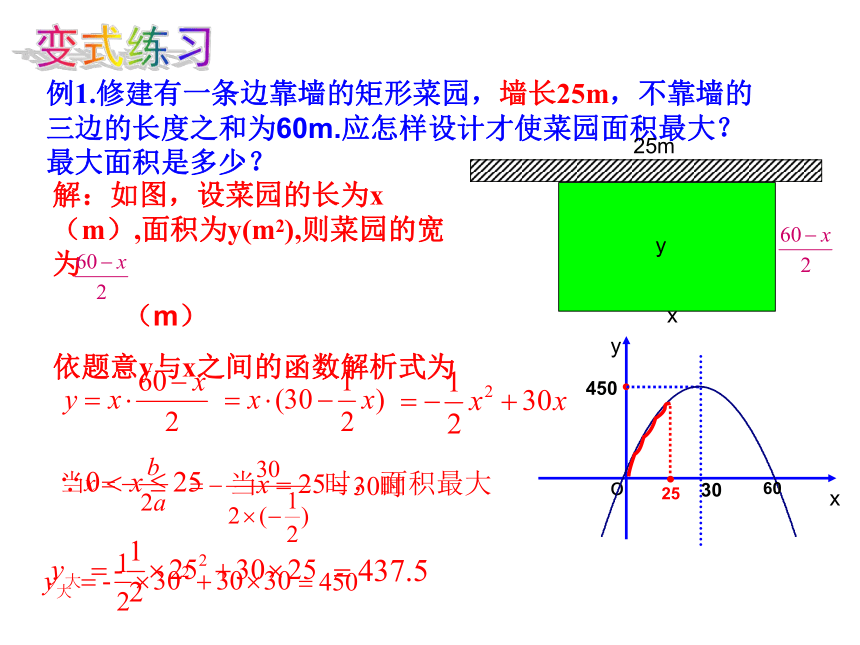 青岛版九年级数学下册5.7 二次函数的应用课件(共23张PPT)