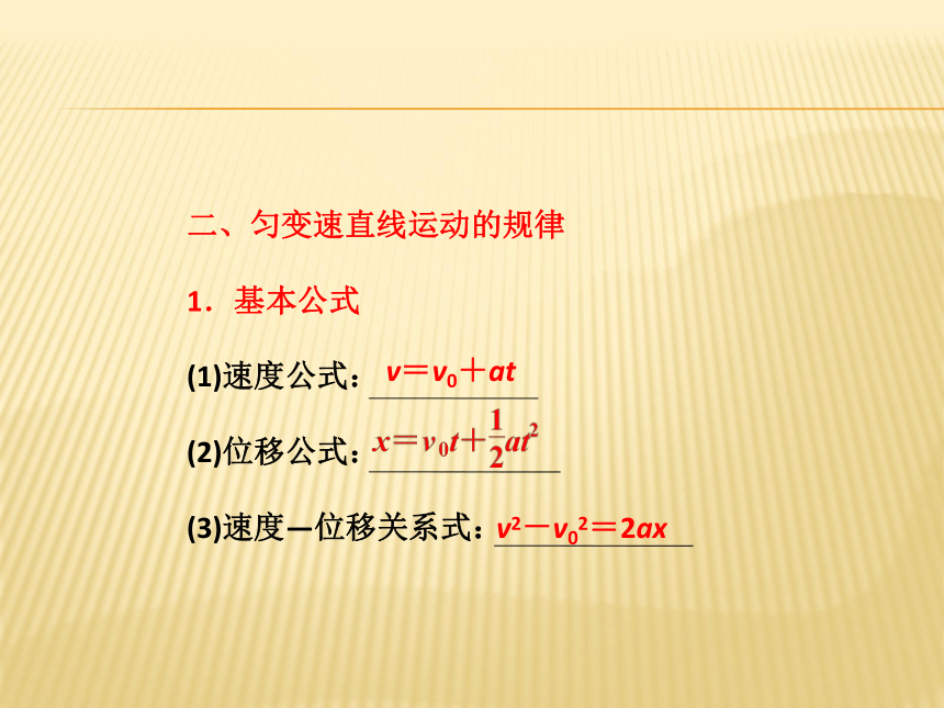 2020—2021学年人教版高一物理《匀变速直线运动的规律》课件26张PPT