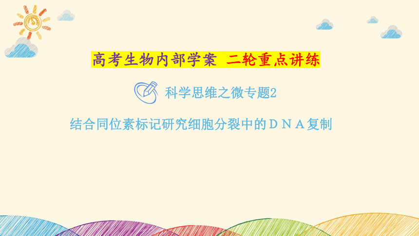 高考生物二轮重点讲练课件：科学思维之微专题2 结合同位素标记研究细胞分裂中的ＤＮＡ复制(共23张PPT)