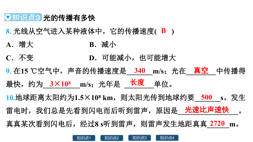 3.1  光世界巡行  习题课件 (共30张PPT) 沪粤版八年级上册