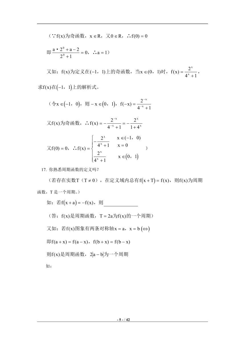 2023年春季高考数学复习全套知识点（通用版42页） 素材