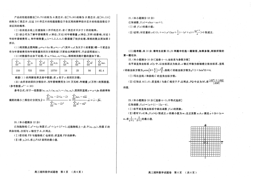 河南省郑州市2021届高三三模理科数学【PDF版含答案】