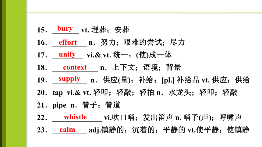 2023届高考一轮复习单元词汇短语复习：人教版（2019）必修一Unit 4  NaturaI   Disasters（68页）