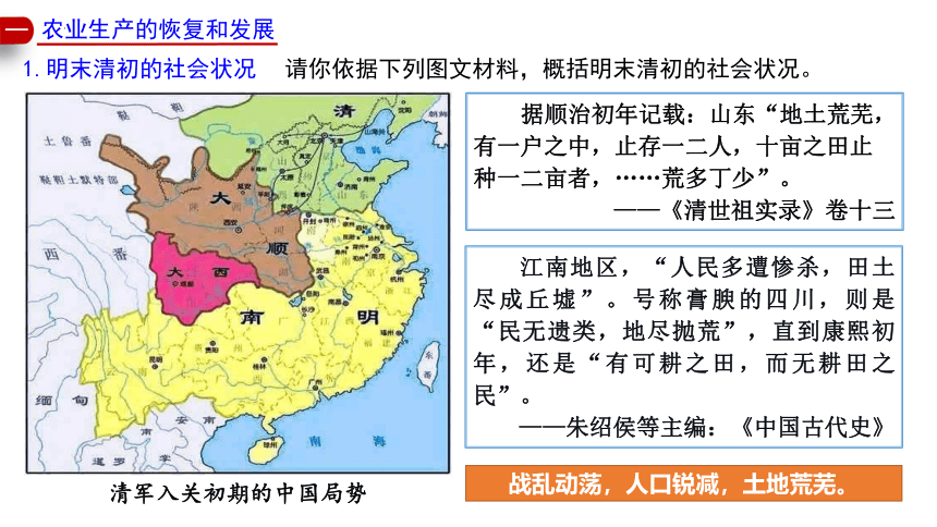 第19课 清朝前期社会经济的发展 课件(共15张PPT)