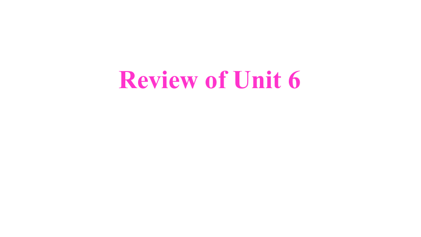 人教精通版（三年级起点）四年级上册Review of  Unit 6复习课件（35张PPT)