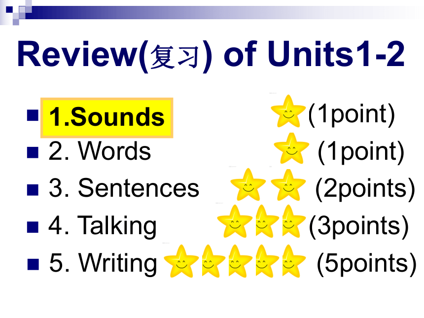 仁爱科普版七上 Review of Units1-2 课件(共25张PPT)