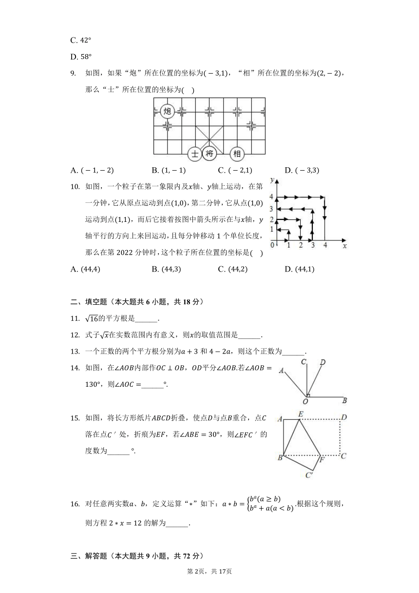 2021-2022学年湖南师大附中梅溪湖中学七年级（下）第一次月考数学试卷（Word版 含解析）