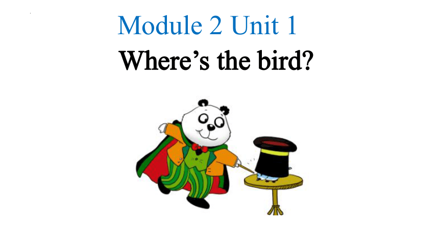 Module 2 Unit 1 Where's the bird课件(共20张PPT)