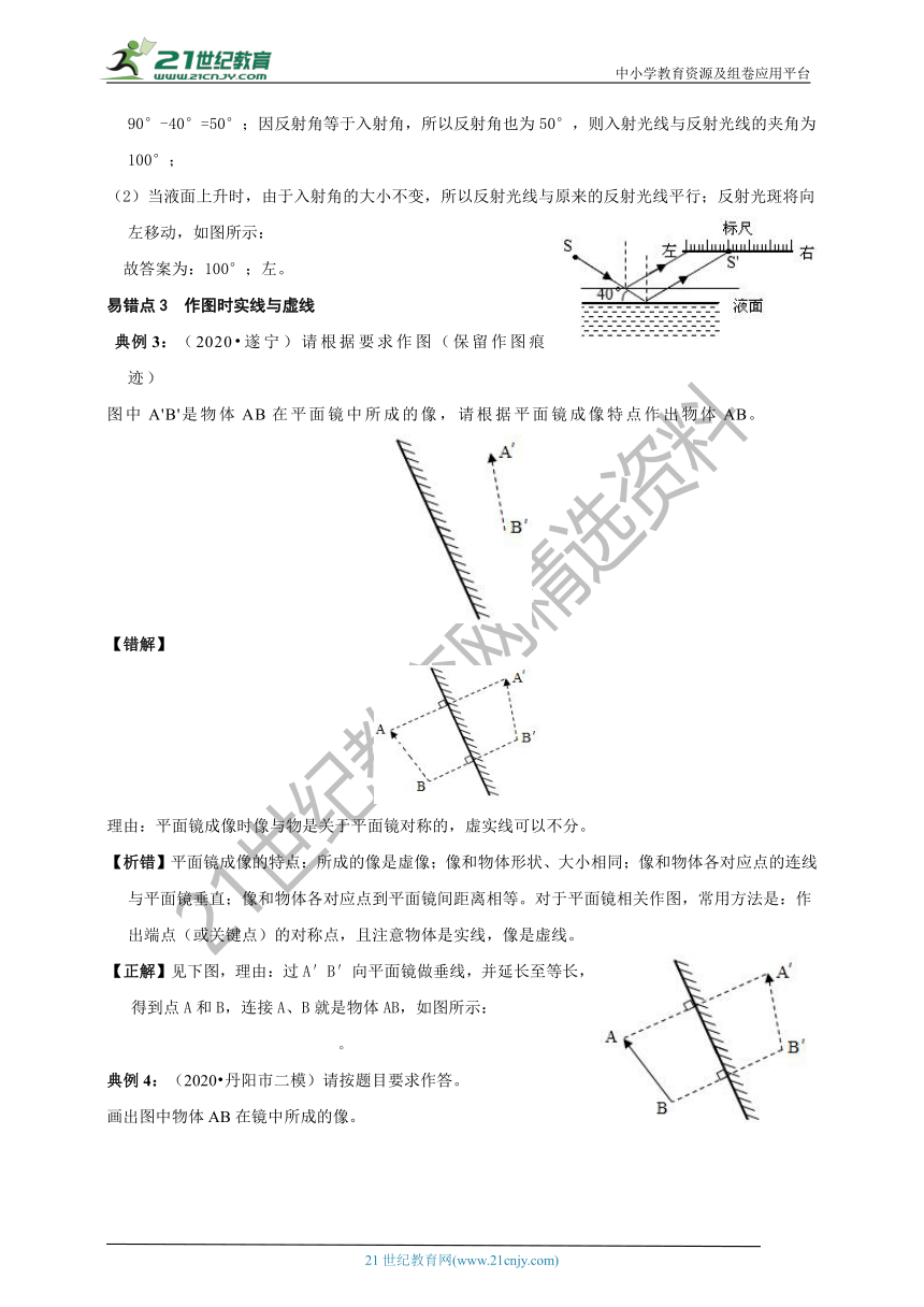 【期中复习】人教版物理八年级高频考点精准练第四章  光现象（基础自测+易错分析+知识梳理+专项训练+答案解析））