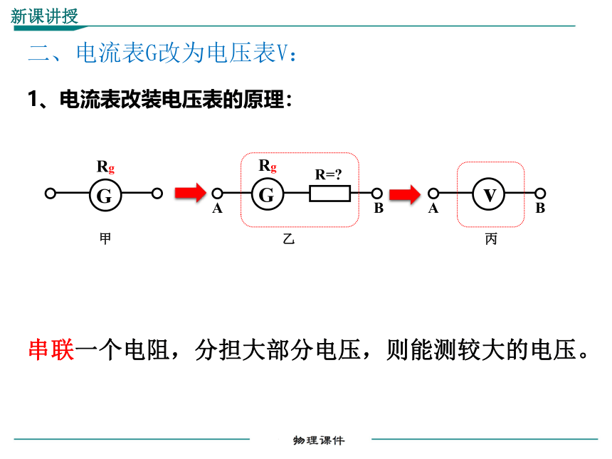 初中物理人教版九年级 电压表和电流表的改装课件（ppt13张）
