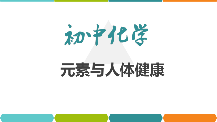 【备考2022】中考化学一轮复习微专题课件  163元素与人体健康（11张ppt）