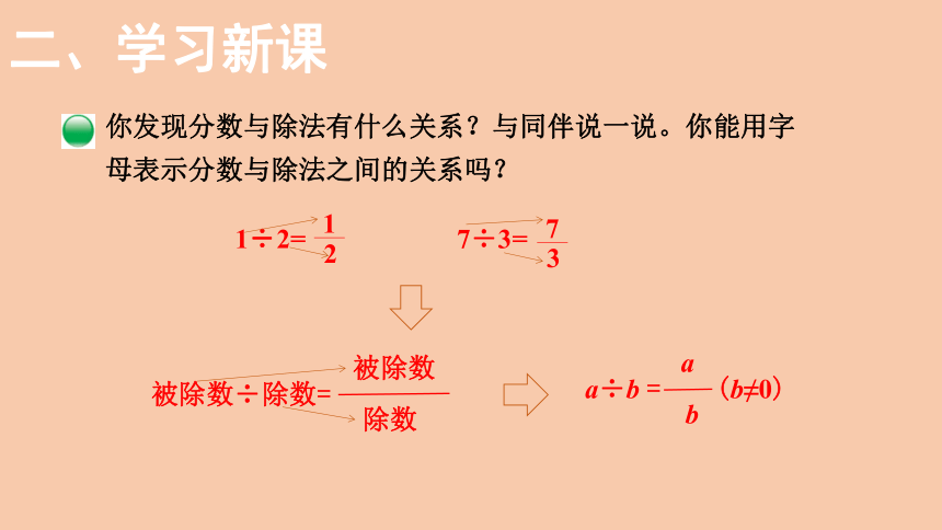 北师大版数学五年级上册5.4 分数与除法  课件（21张ppt）