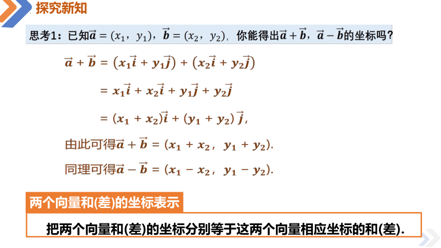 6.3.3 平面向量加减运算的坐标表示-高一数学课件（人教A版2019必修第二册）（共15张PPT）