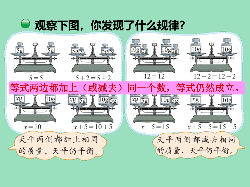 小学数学北师大版四年级下 5解方程（一）课件（21张ppt）