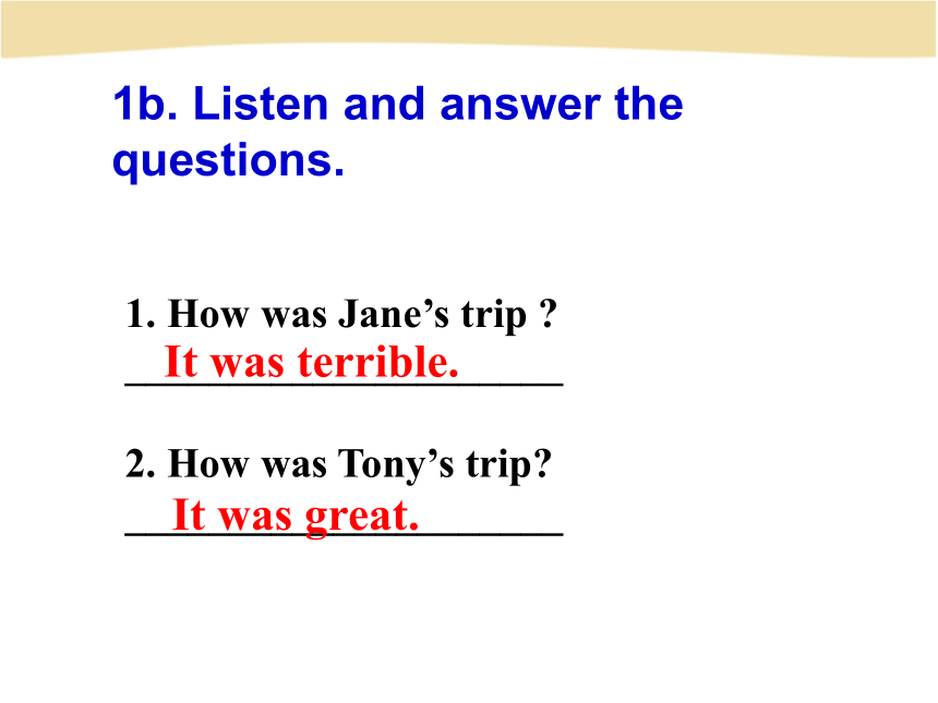 人教版七下英语 Unit 11 How was your school trip? Section B 课件（46张ppt）